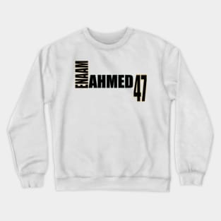 Enaam Ahmed '23 black text Crewneck Sweatshirt